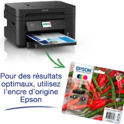 Imprimantes<Epson Imprimantte multifonction Jet d’Encre A4 WorkForce WF-2960DWF
