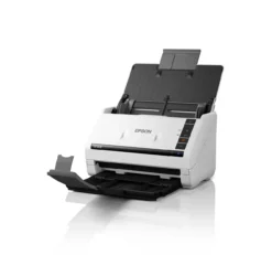 Scanners<Epson Le scanner recto verso automatique WorkForce DS-530III permet de numériser rapidement les documents professionnels