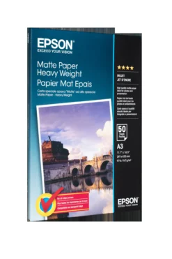 Papier<Epson Matte Paper Heavy Weight, DIN A3+, 167g/m2, 50 Sheets