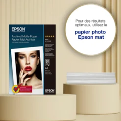 Papier<Epson Papier photo A4 mat Archival 189 g/m2, 50 feuilles
