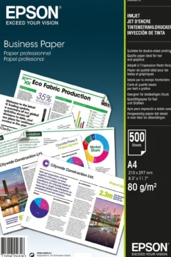 Papier<Epson Papier professionnel A4 Jet d’Encre 80 g/m2, 500 feuilles