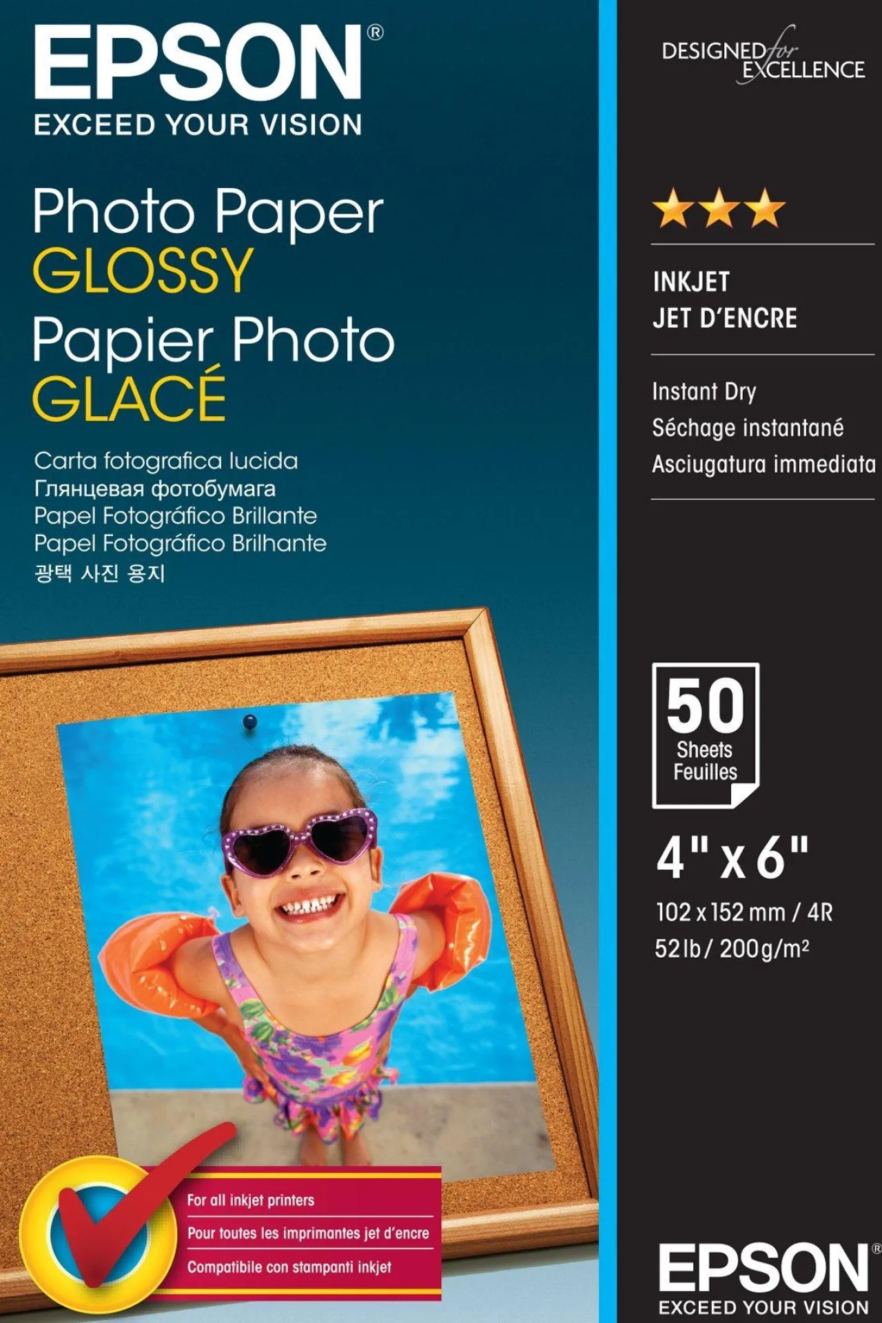 Papier<Epson Photo Paper Glossy 10x15cm 50 sheet