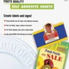 Papier<Epson Photo Quality Ink Jet Paper self-adhesive, DIN A4, 167g/m2, 10 Sheets