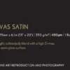 Papier<Epson Premium Canvas Satin Roll, 13" x 6,1 m, 350g/m²