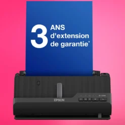 Scanners|Dernières Offres<Epson Scanner de documents A4 compact ES-C320W avec connexion Wi-Fi et chemin de numérisation en « U »