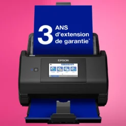 Scanners|Dernières Offres<Epson Scanner à défilement recto verso A4 WorkForce ES-580W avec Wi-Fi et écran tactile facile à utiliser