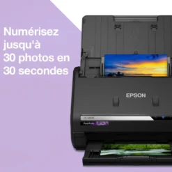 Scanners|Dernières Offres<Epson Scanner photo A4 rapide FastFoto FF-680W avec chargeur automatique et connexion Wi-Fi