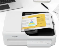 Scanners<Epson Scanner à plat compact WorkForce DS-1730 pour les petites entreprises et les bureaux à domicile.