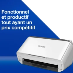 Scanners<Epson Scanner professionnel A4 compact WorkForce DS-410 avec chargeur automatique de documents de 50 feuilles et logiciel Document Capture Pro
