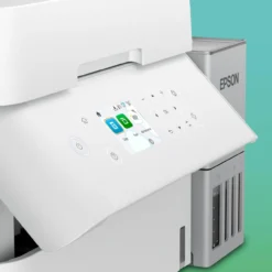 Imprimantes<Epson Solution d’impression A4 blanche EcoTank ET-3956 équipée d’une connexion Wi-Fi et de réservoirs d’encre, avec jusqu’à 3 ans d’encre inclus