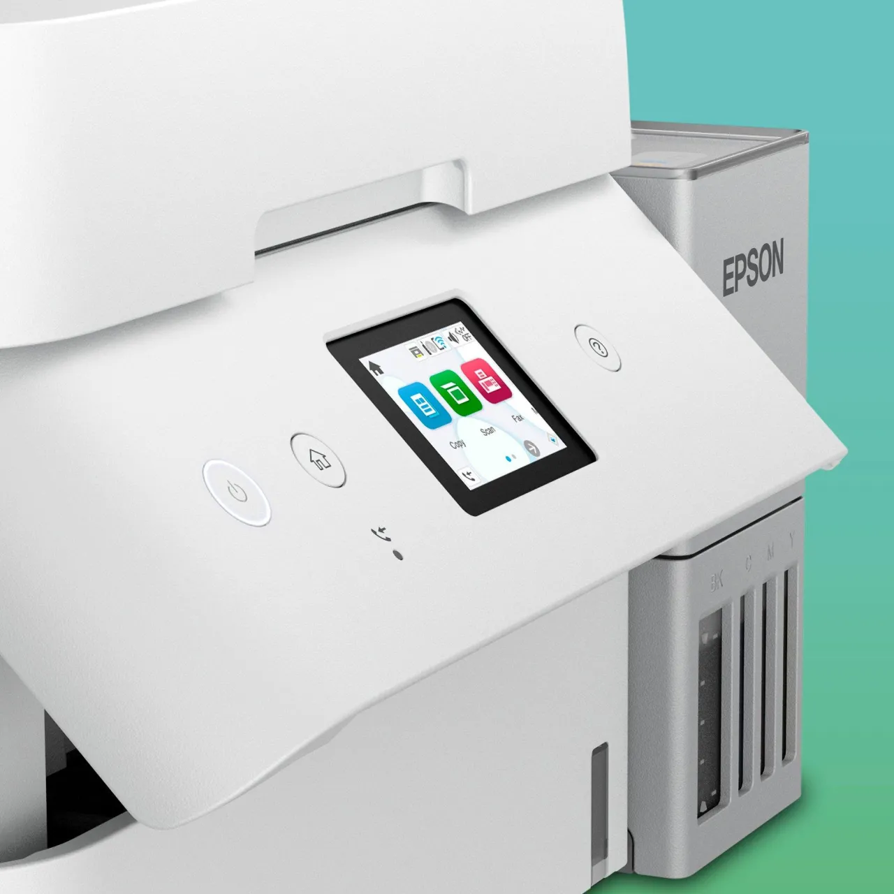 Imprimantes<Epson Solution d’impression A4 blanche EcoTank ET-4956 équipée d’une connexion Wi-Fi et de réservoirs d’encre, avec jusqu’à 3 ans d’encre inclus