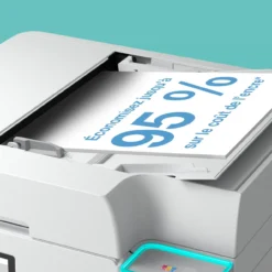 Imprimantes<Epson Solution d’impression A4 blanche EcoTank ET-4956 équipée d’une connexion Wi-Fi et de réservoirs d’encre, avec jusqu’à 3 ans d’encre inclus