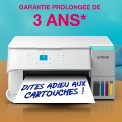 Imprimantes<Epson Solution d’impression A4 blanche EcoTank ET-2959 équipée d’une connexion Wi-Fi et de réservoirs d’encre, avec jusqu’à 3 ans d’encre inclus