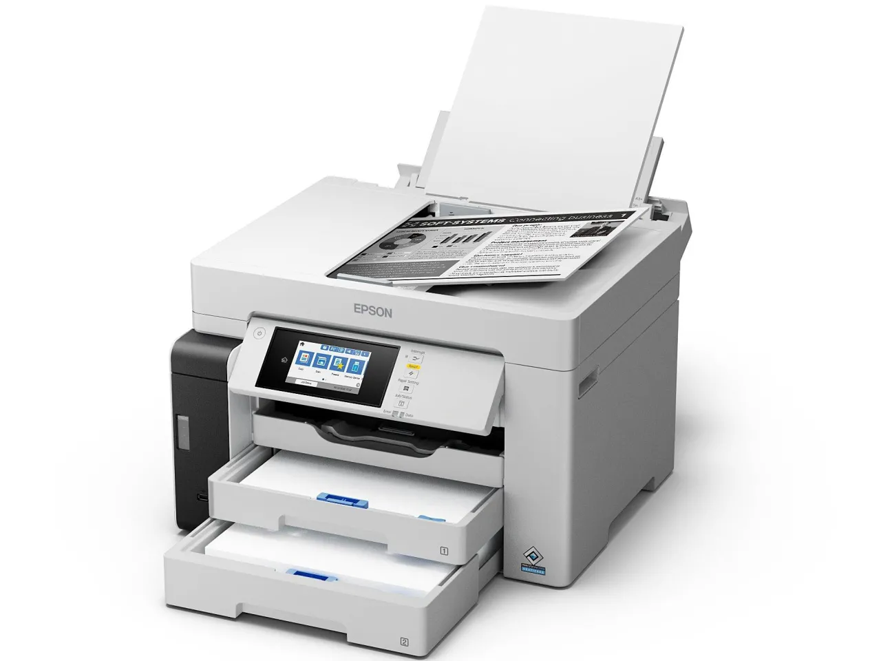 Imprimantes|Dernières Offres<Epson Solution d’impression A3+ EcoTank Pro ET-M16685 avec Wi-Fi, réservoirs d’encre et prise en charge PCL