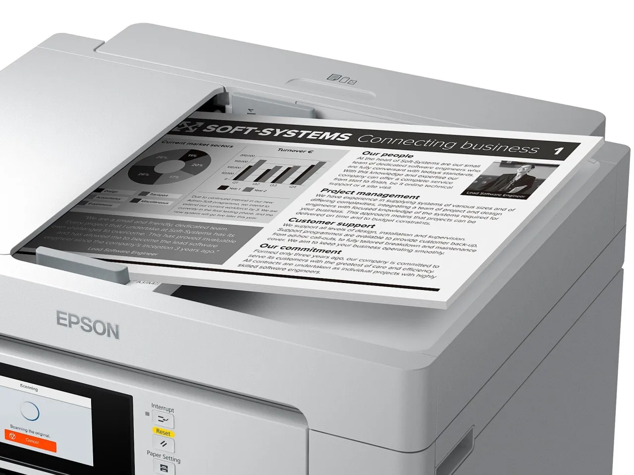 Imprimantes|Dernières Offres<Epson Solution d’impression A3+ EcoTank Pro ET-M16685 avec Wi-Fi, réservoirs d’encre et prise en charge PCL