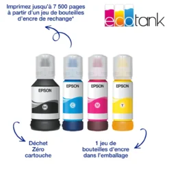 Imprimantes<Epson Solution d’impression A4 EcoTank Pro ET-5885 avec Wi-Fi, réservoirs d’encre et prise en charge PCL