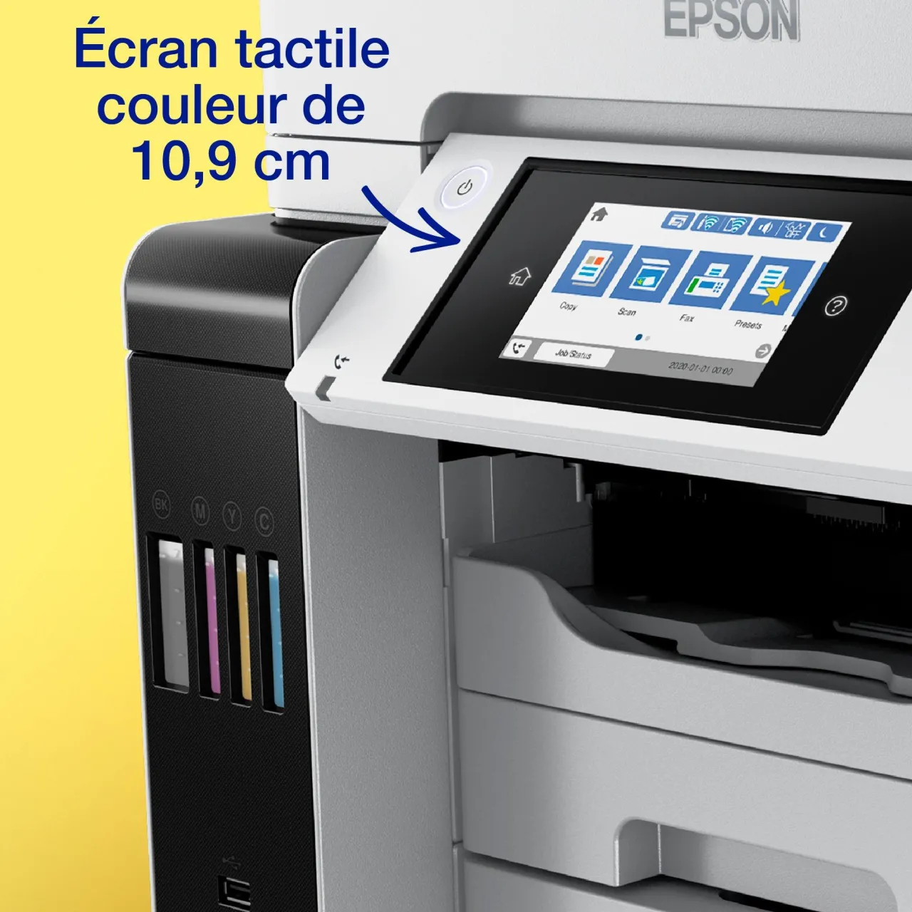 Imprimantes<Epson Solution d’impression A4 EcoTank Pro ET-5885 avec Wi-Fi, réservoirs d’encre et prise en charge PCL