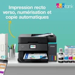 Imprimantes|Dernières Offres<Epson Solution d’impression A4 Wi-Fi EcoTank ET-4950 équipée de réservoirs d’encre, avec jusqu’à 3 ans d’encre inclus