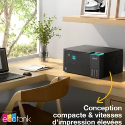Imprimantes<Epson Solution d’impression A4 Wi-Fi EcoTank ET-2955 équipée de réservoirs d’encre, avec jusqu’à 3 ans d’encre inclus