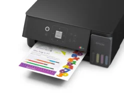 Imprimantes<Epson Solution d’impression multifonction A4 Wi-Fi et AirPrint EcoTank ET-2927 équipée de réservoirs d’encre, écran LCD et jusqu’à 3 ans d’encre inclus