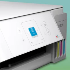 Imprimantes<Epson Solution d’impression multifonction A4 Wi-Fi et AirPrint EcoTank ET-2926 équipée de réservoirs d’encre, écran LCD et jusqu’à 3 ans d’encre inclus