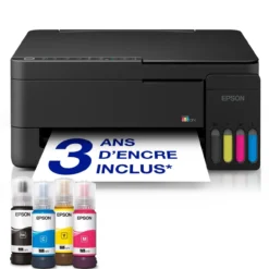 Imprimantes<Epson Solution d’impression multifonction A4 Wi-Fi et AirPrint EcoTank ET-2914 équipée de réservoirs d’encre, avec jusqu’à 3 ans d’encre inclus