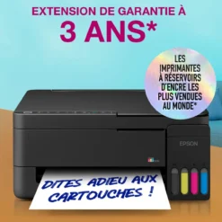 Imprimantes<Epson Solution d’impression multifonction A4 Wi-Fi et AirPrint EcoTank ET-2914 équipée de réservoirs d’encre, avec jusqu’à 3 ans d’encre inclus