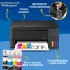 Imprimantes<Epson Solution d’impression multifonction A4 Wi-Fi et AirPrint EcoTank ET-2910 équipée de réservoirs d’encre, avec jusqu’à 3 ans d’encre inclus