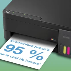 Imprimantes<Epson Solution d’impression multifonction A4 Wi-Fi et AirPrint EcoTank ET-2910 équipée de réservoirs d’encre, avec jusqu’à 3 ans d’encre inclus