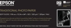 Papier<Epson Traditional Photo Paper, 44" x 15 m