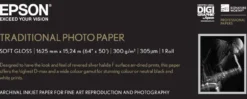 Papier<Epson Traditional Photo Paper, 64"x 15m