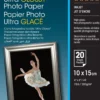 Papier<Epson Ultra Glossy Photo Paper, 100 x 150 mm, 300g/m2, 20 Sheets