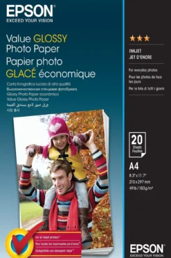 Papier<Epson Value Glossy Photo Paper A4 20 sheet