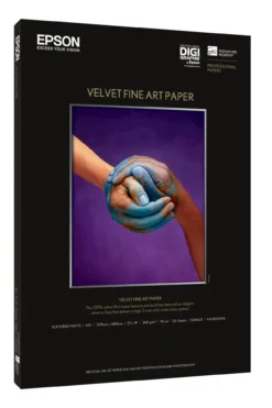 Papier<Epson Velvet Fine Art Paper, A3+, 260g/m², 20 sheets